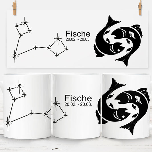 Fische Sternzeichen Tasse